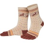 Knitido Hossa algodón & calcetines de lana Gris / marrón