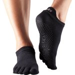 ToeSox Full Toe Low Rise Grip Socks Negro
