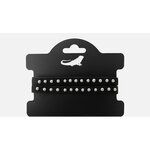 Leguano Dazzling pulseras for the Jara sandalias Negro/perlas