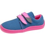 Beda Barefoot children's canvas plimsolls Blueberry