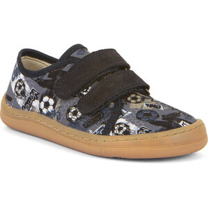 Froddo Barefoot 子供用 スニーカー, 柄物, サッカー (grey/blue), 23
