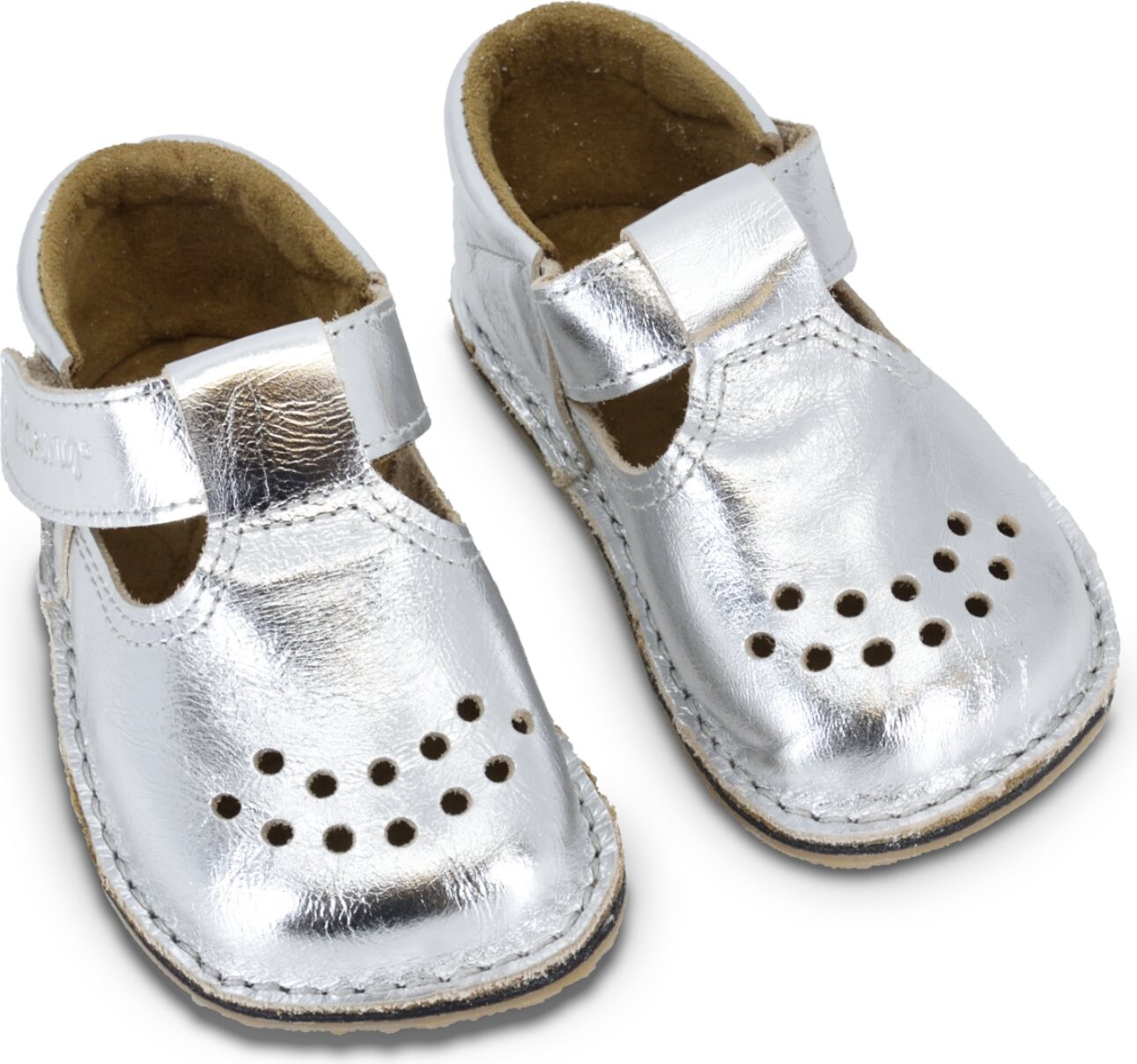 Omaking barn skor Silver
