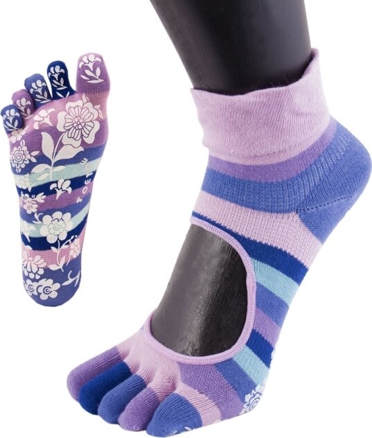 TOETOE Anti-Slip Serene Rosa Randig