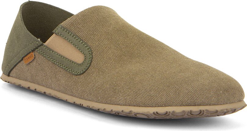 Froddo Barefoot canvas inomhustofflor Oliv