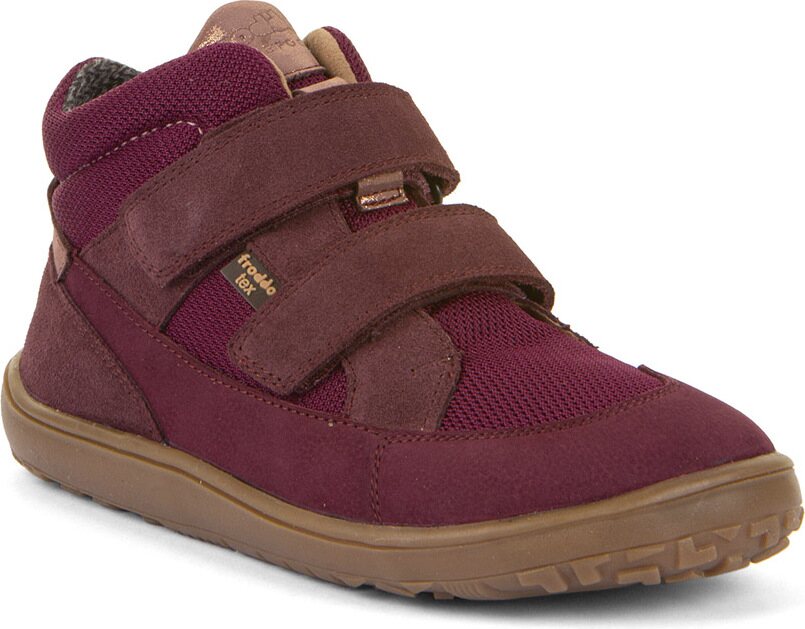 Froddo Barefoot UP TEX mezza stagione scarpe Rosso borgogna