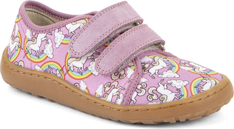 Froddo Barefoot Canvas Enhörning (vit/rosa)