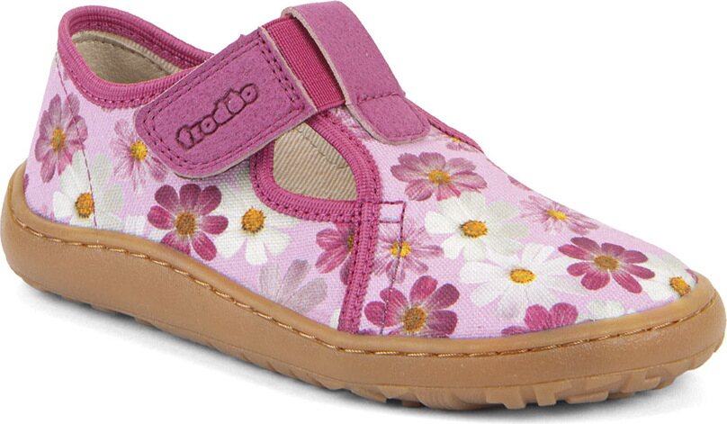 Froddo Barefoot Canvas T-bar Fuchsia