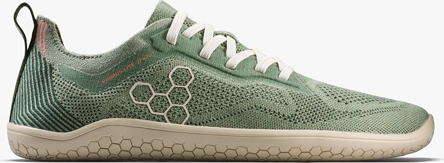 Vivobarefoot Primus Lite Knit Natural för damer Dusty Green