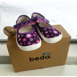 Beda Barefoot dětské canvas ballerina
